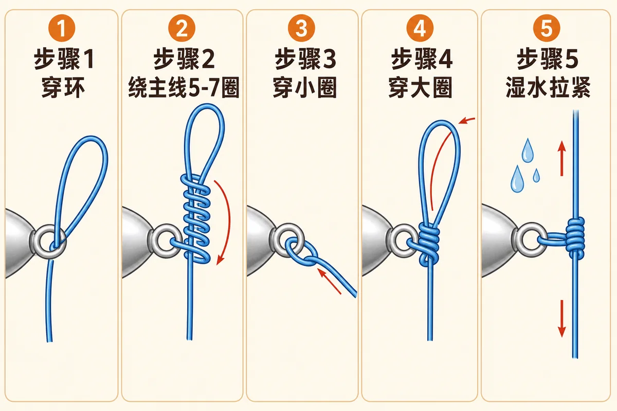 改进钳结：拟饵与别针怎么绑