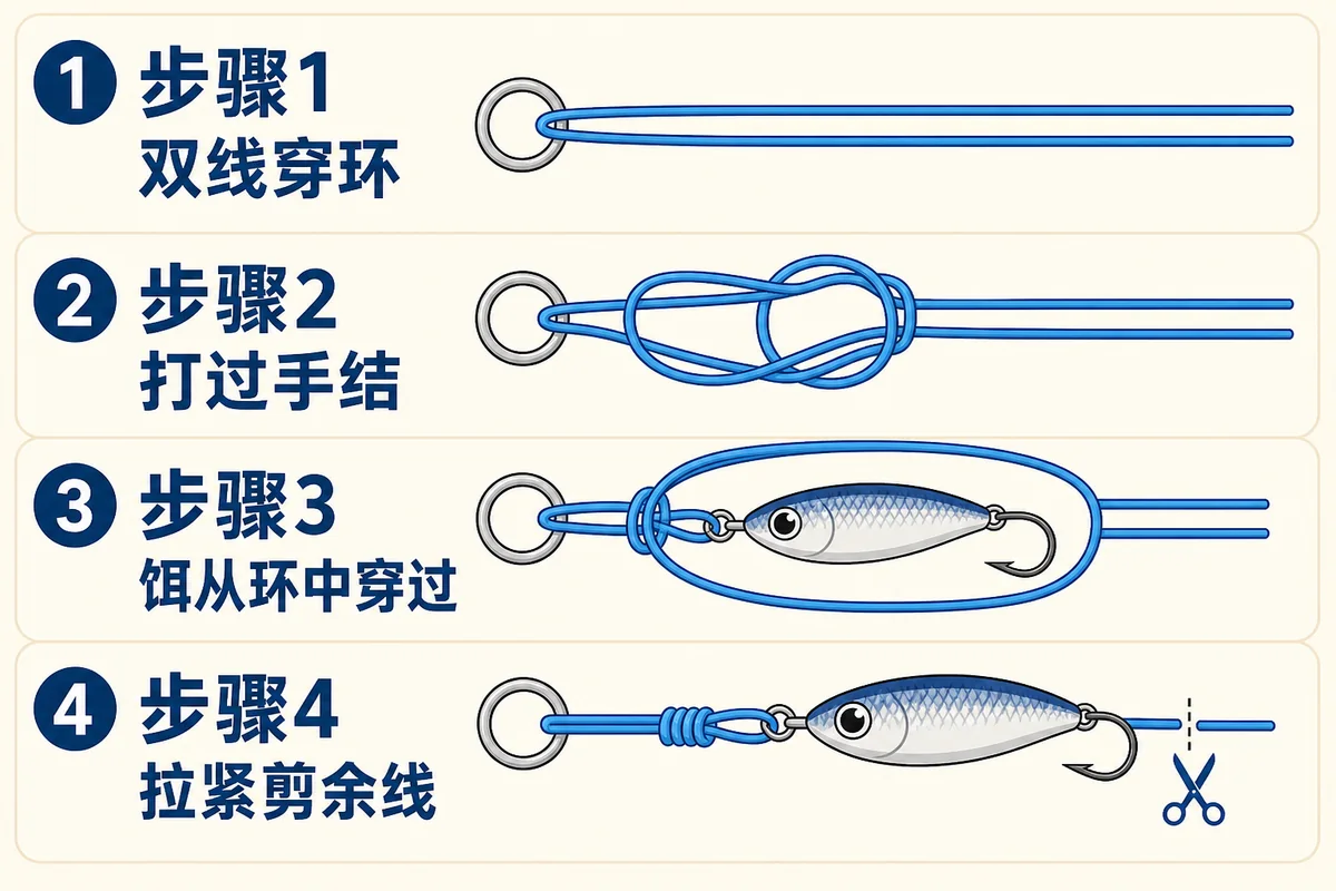 帕洛玛结：简单牢固的连饵结